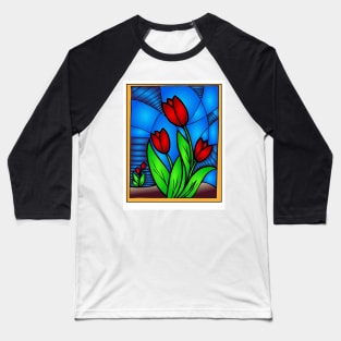 Stained Glass 19 (Style:44) Baseball T-Shirt